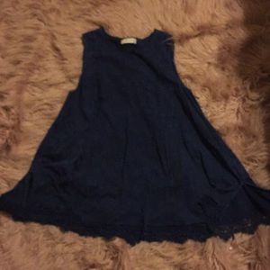 Navy Altr'd State Tunic Top